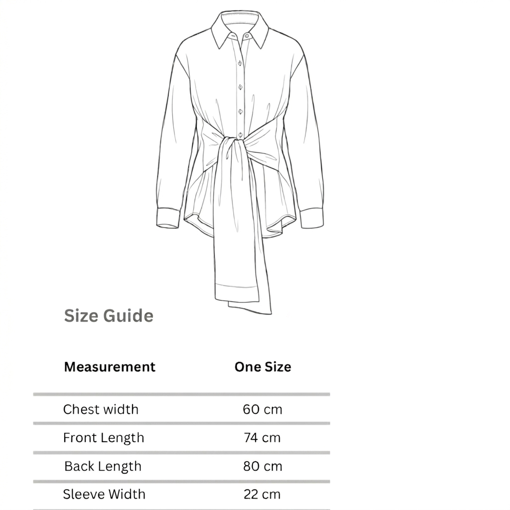 The Structured Tie Shirt in Striped Blue