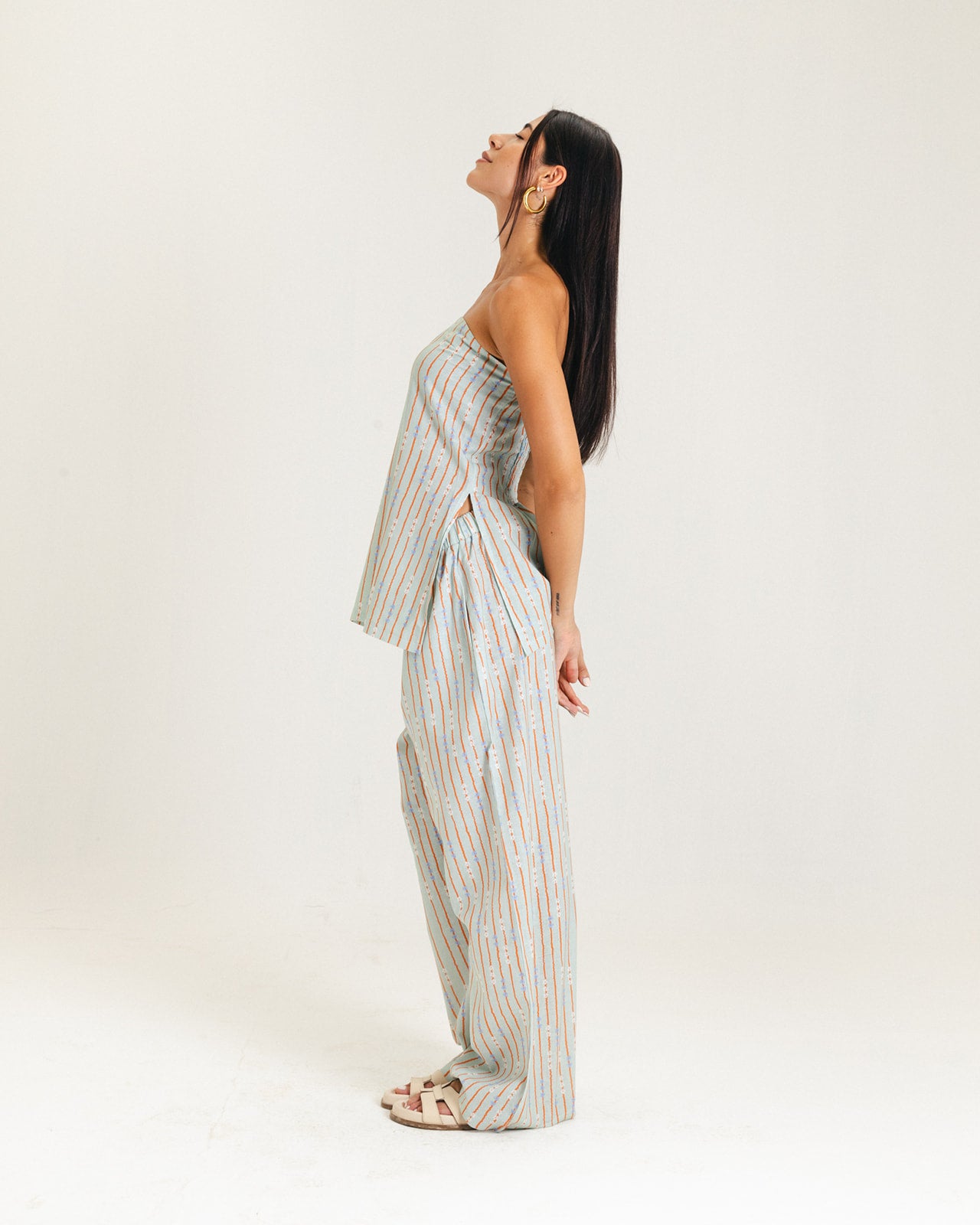 Flower Linen Pants