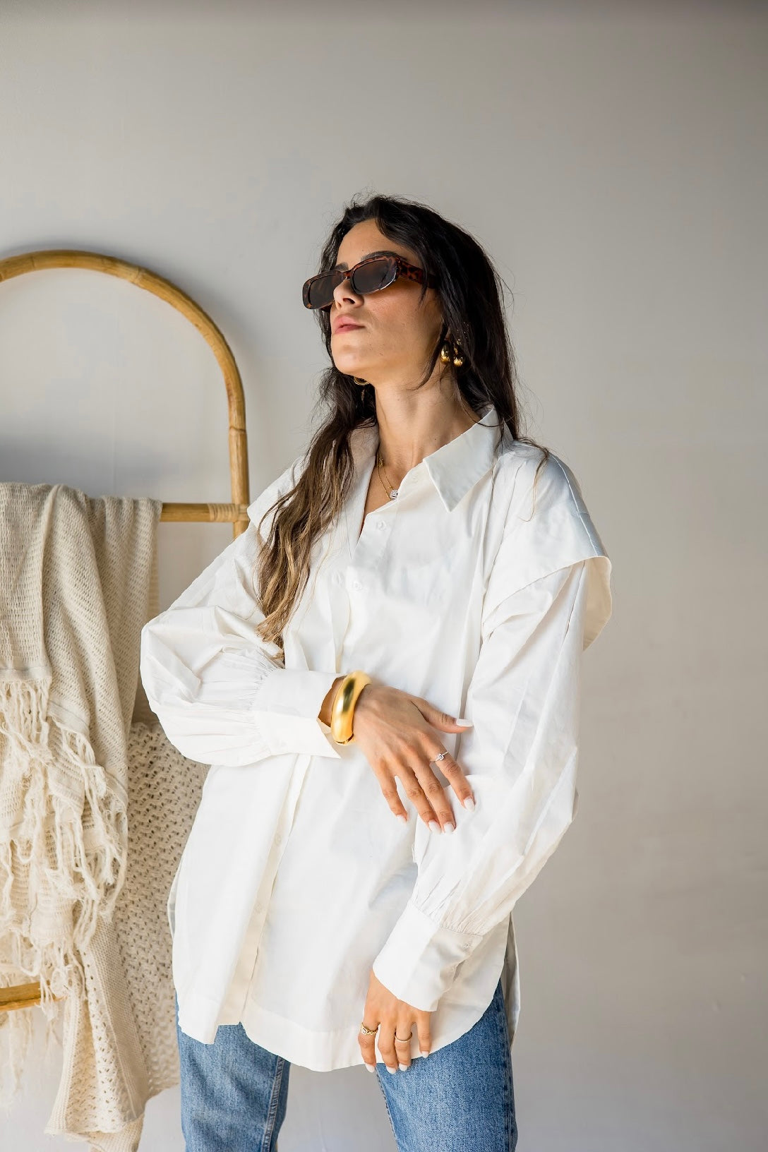 Lima Poplin Shirt - White