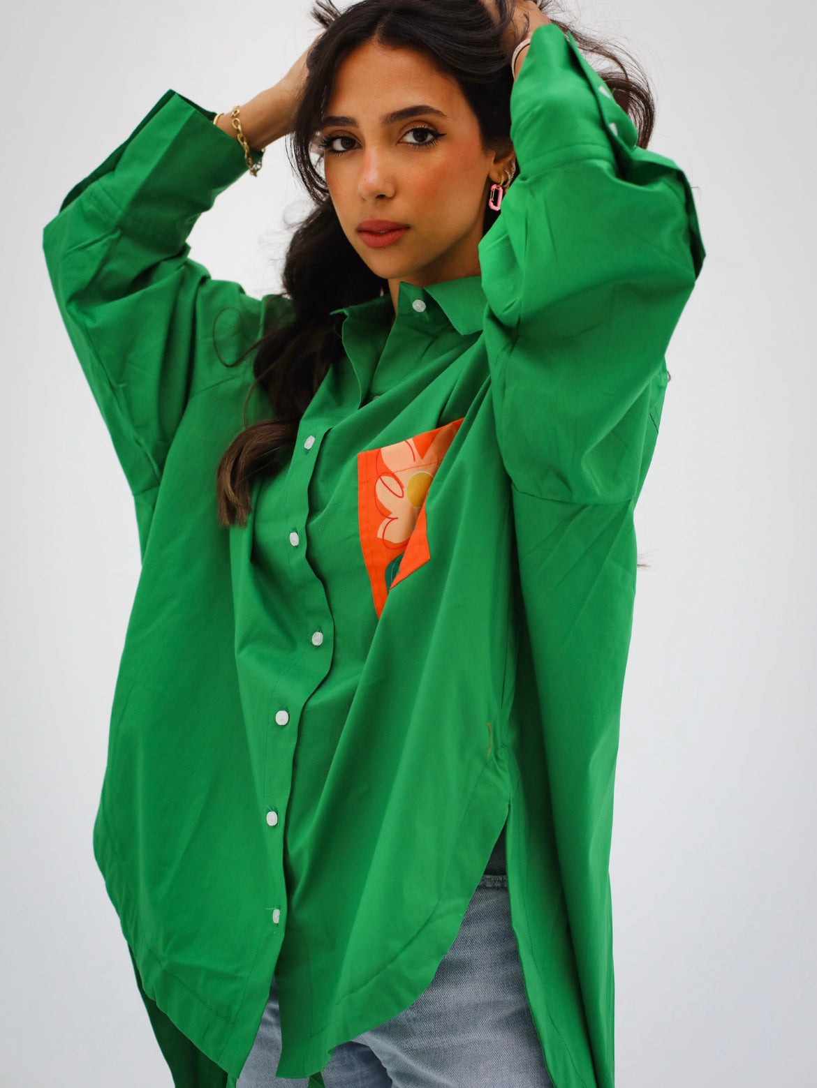 Nature Oversized Shirt - Green