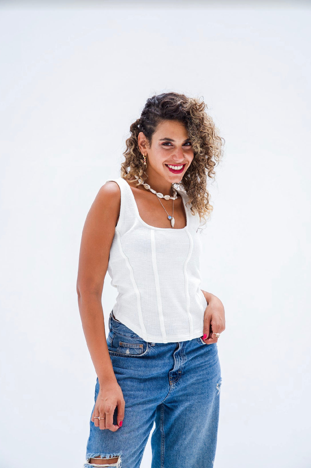 Basic Top Corset - White
