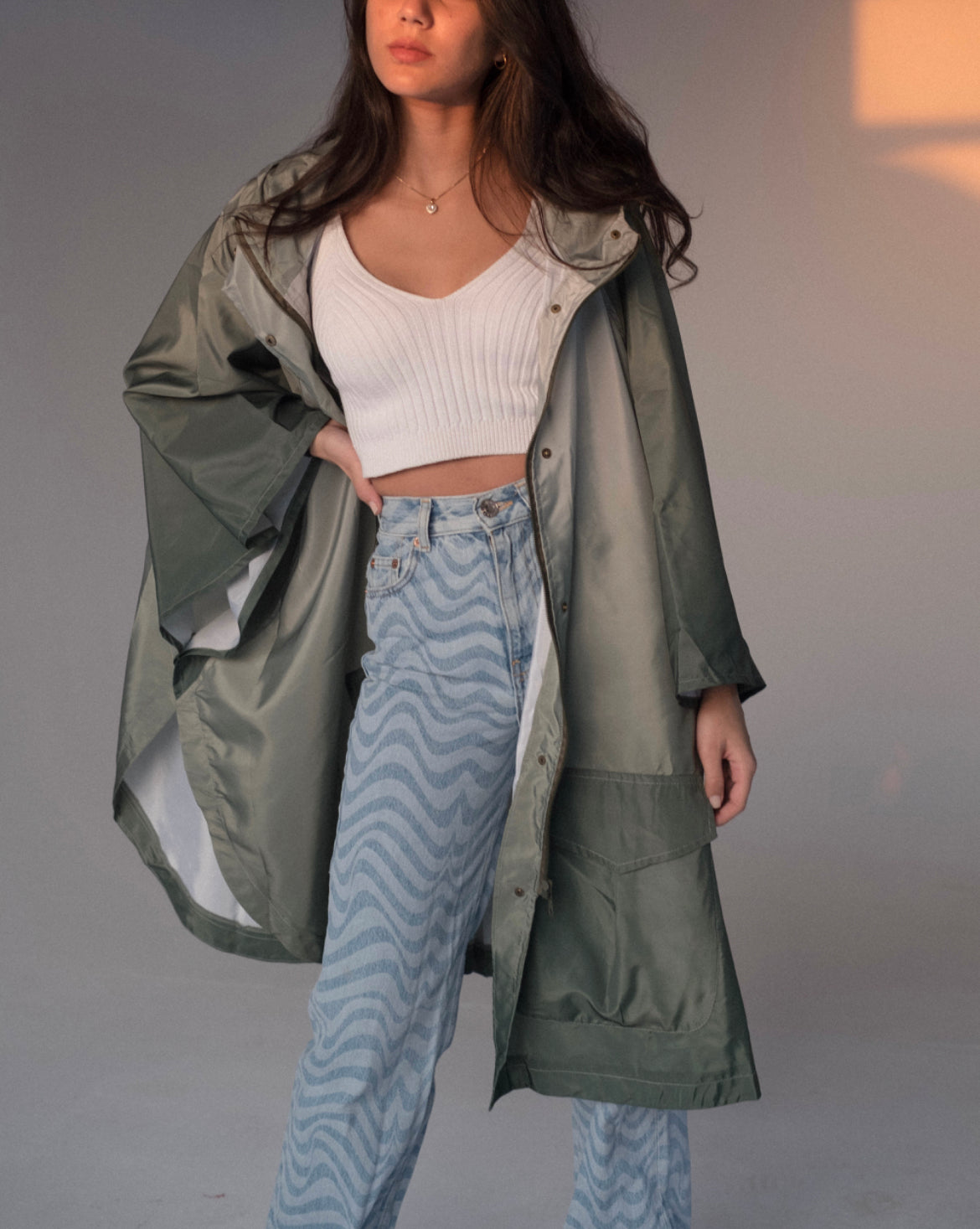 Gradient Cape - Dark Olive