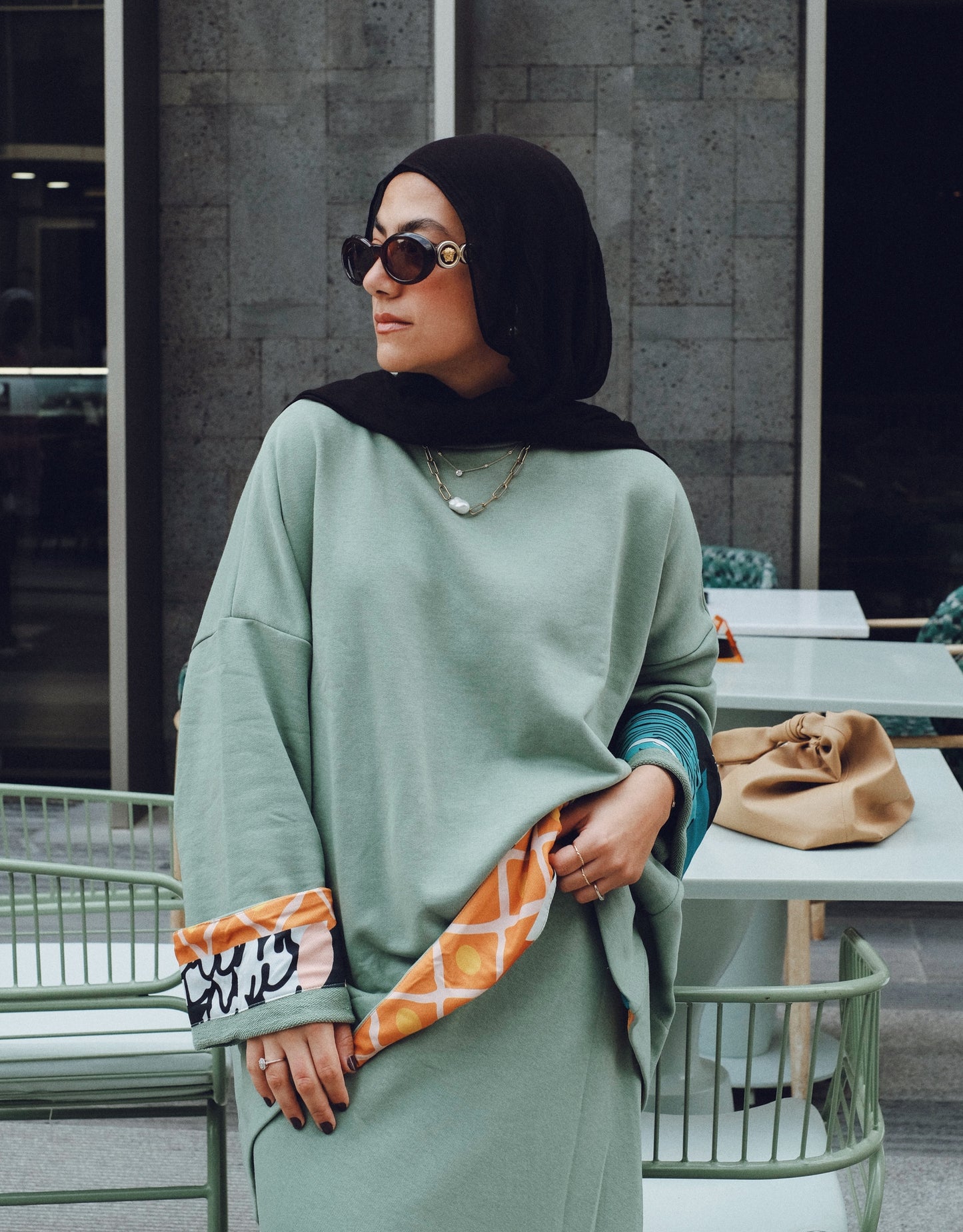 Cotton Set Patterned Twist - Mint