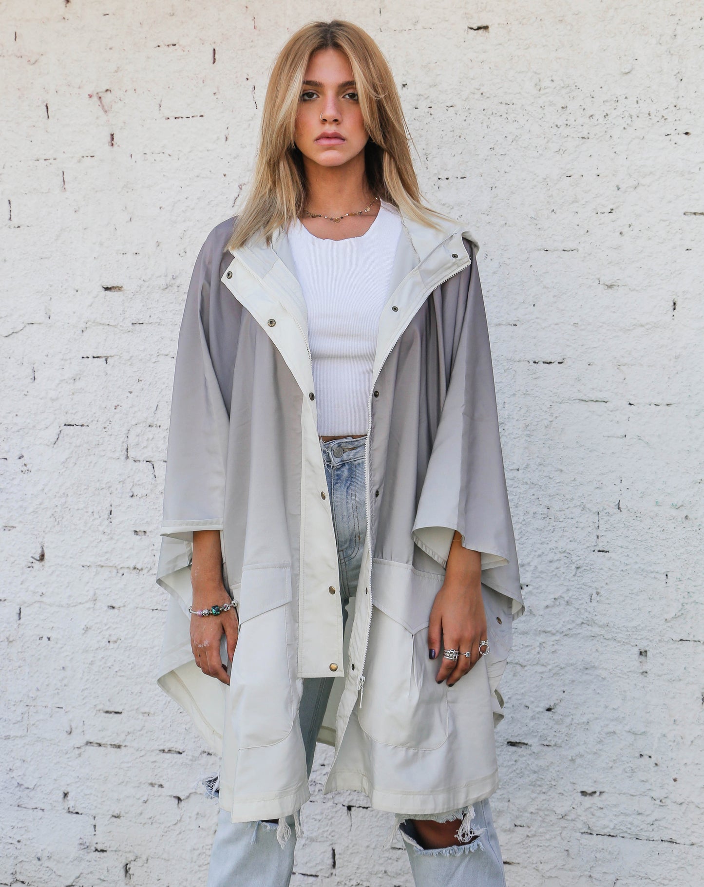 Waterproof Cape - Greyish