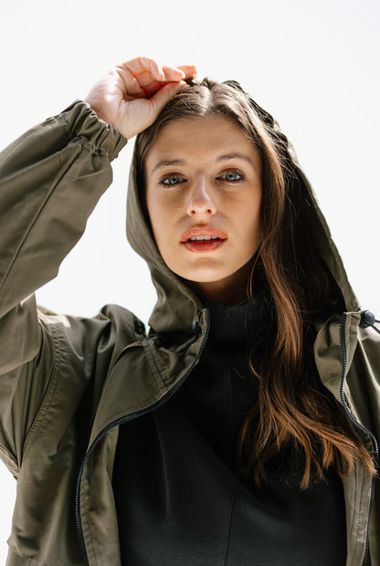 Heavy Waterproof Jacket in Olive