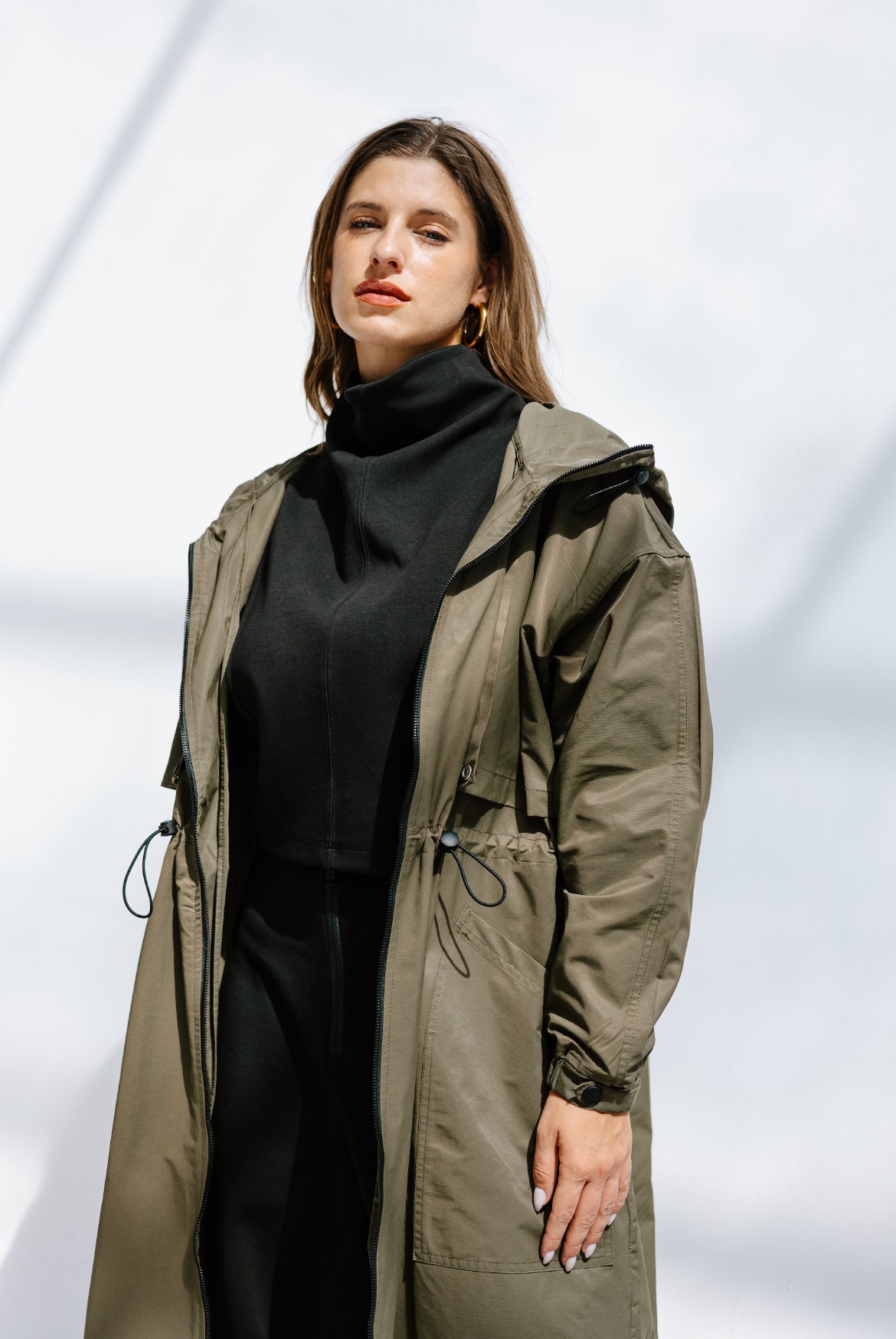 Heavy Waterproof Jacket in Olive