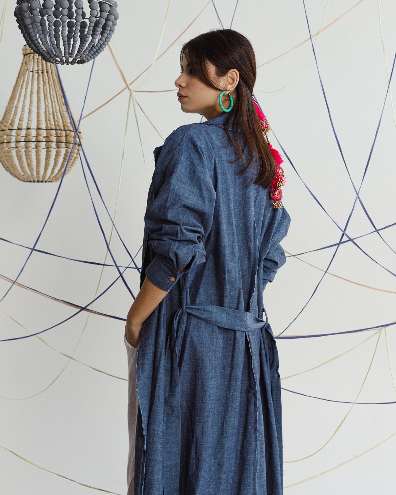 Calla not Denim Trench Kimono