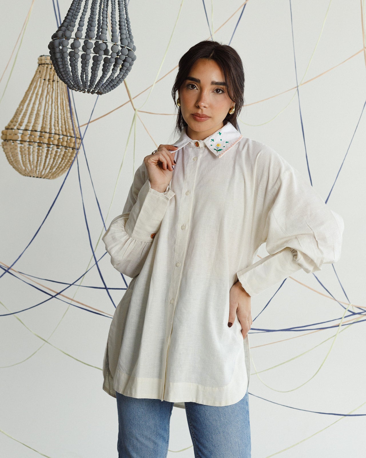 Crocus Embroidered Shirt