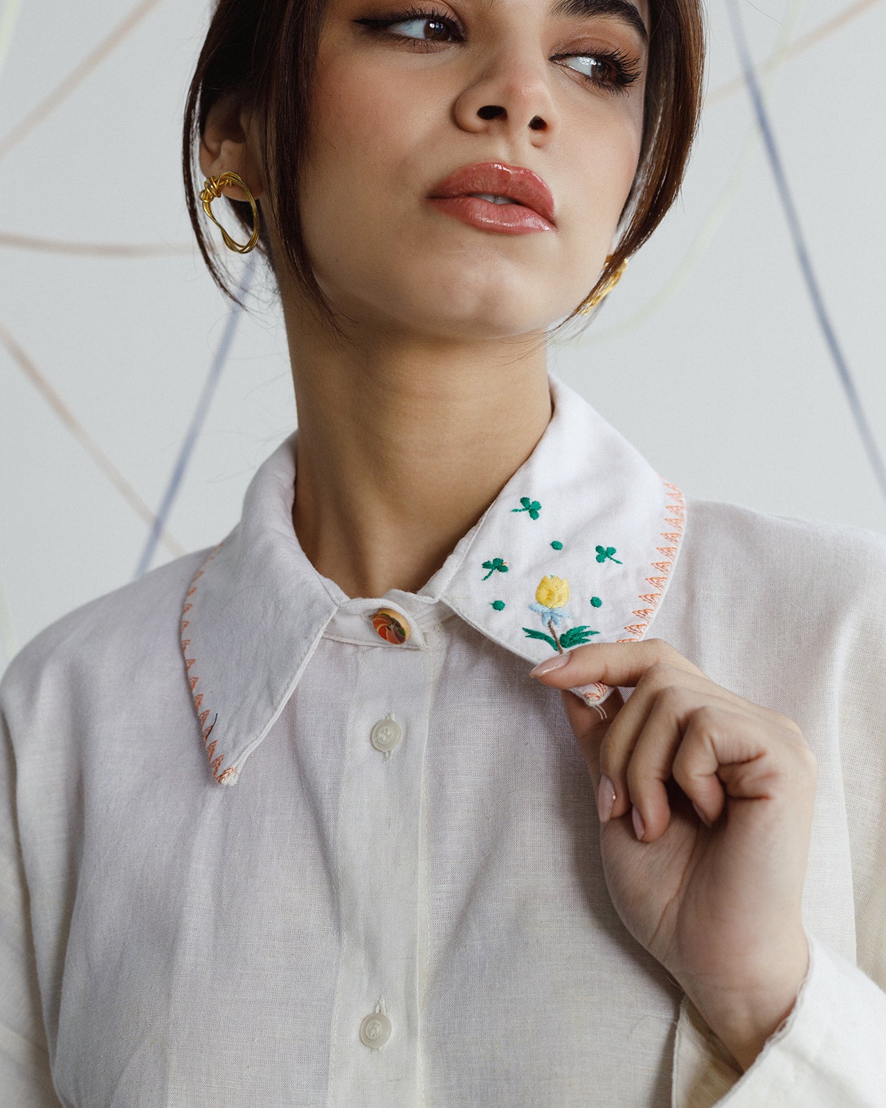 Crocus Embroidered Shirt