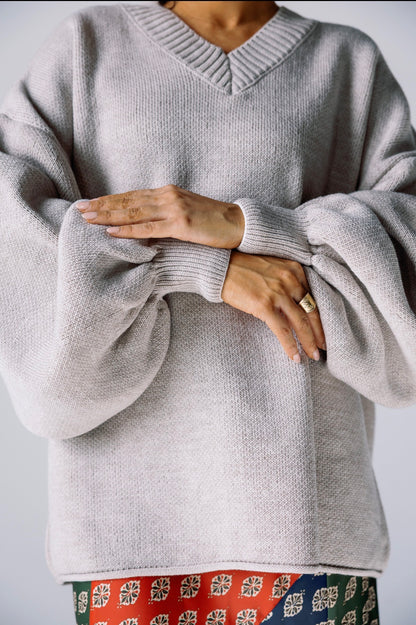 The Essential Pullover in Beige