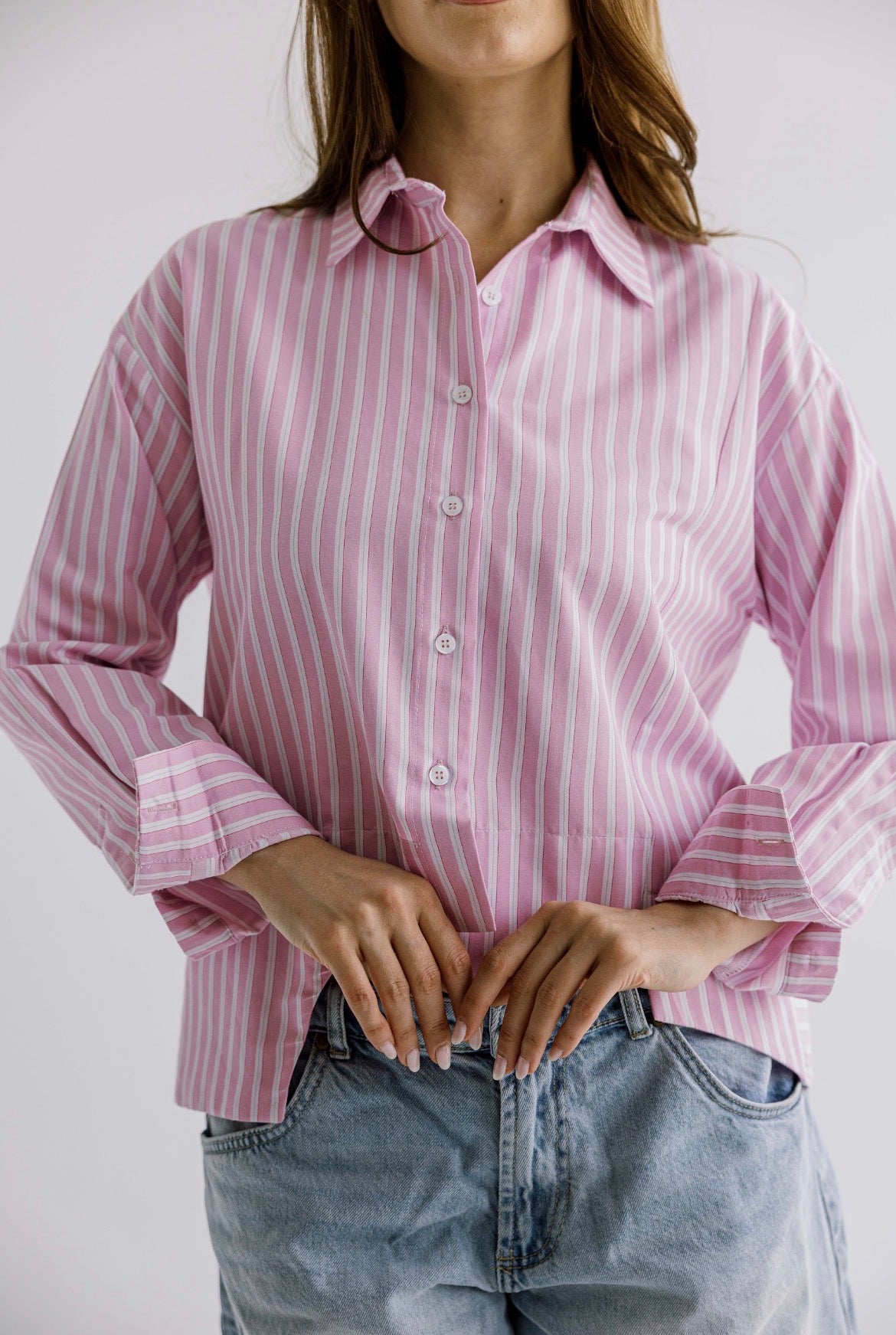 The Offset Shirt in Pink