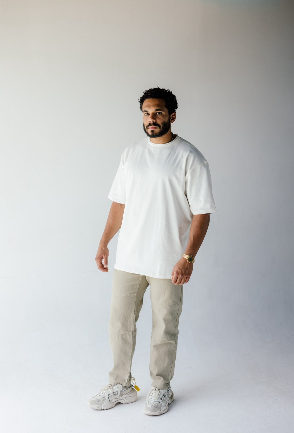 Double Collar T-shirt - Off White