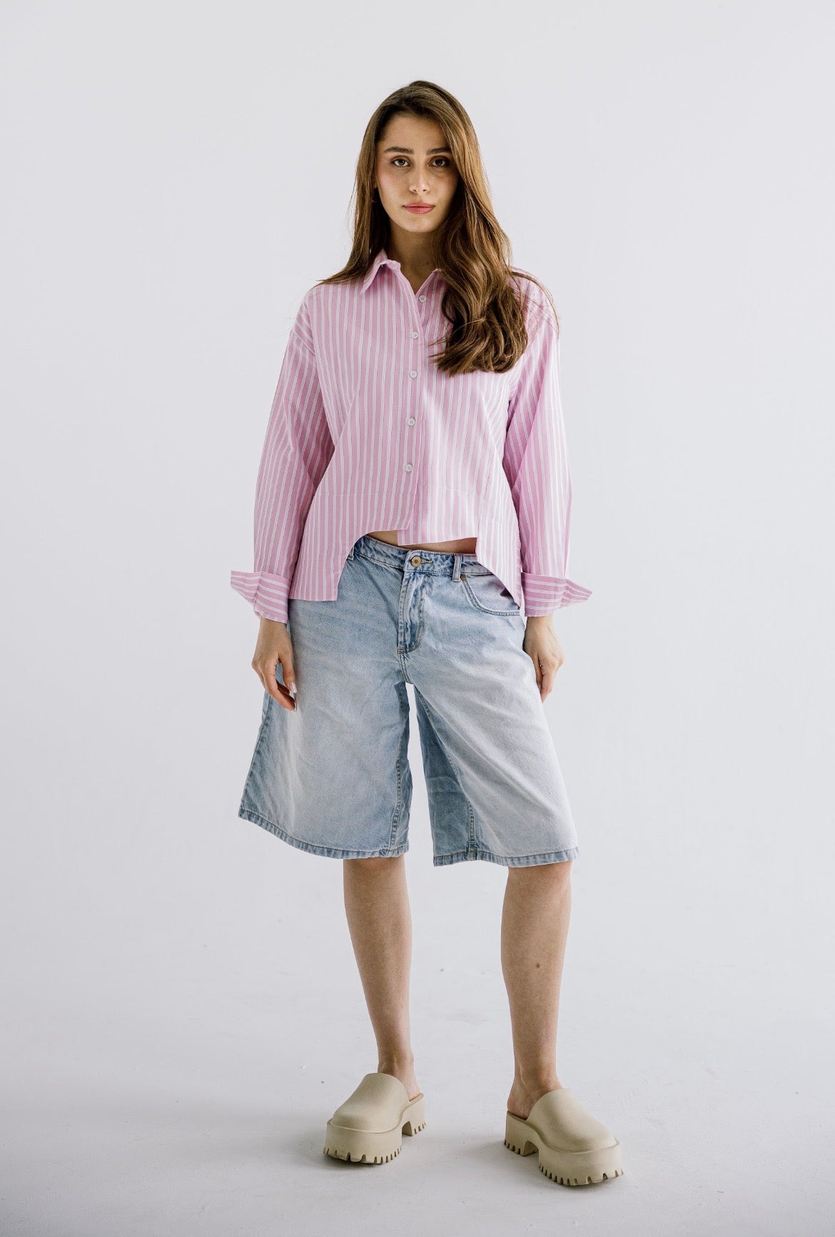 The Offset Shirt in Pink