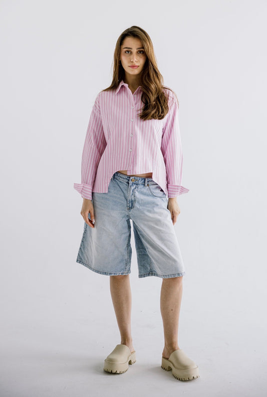 The Offset Shirt in Pink