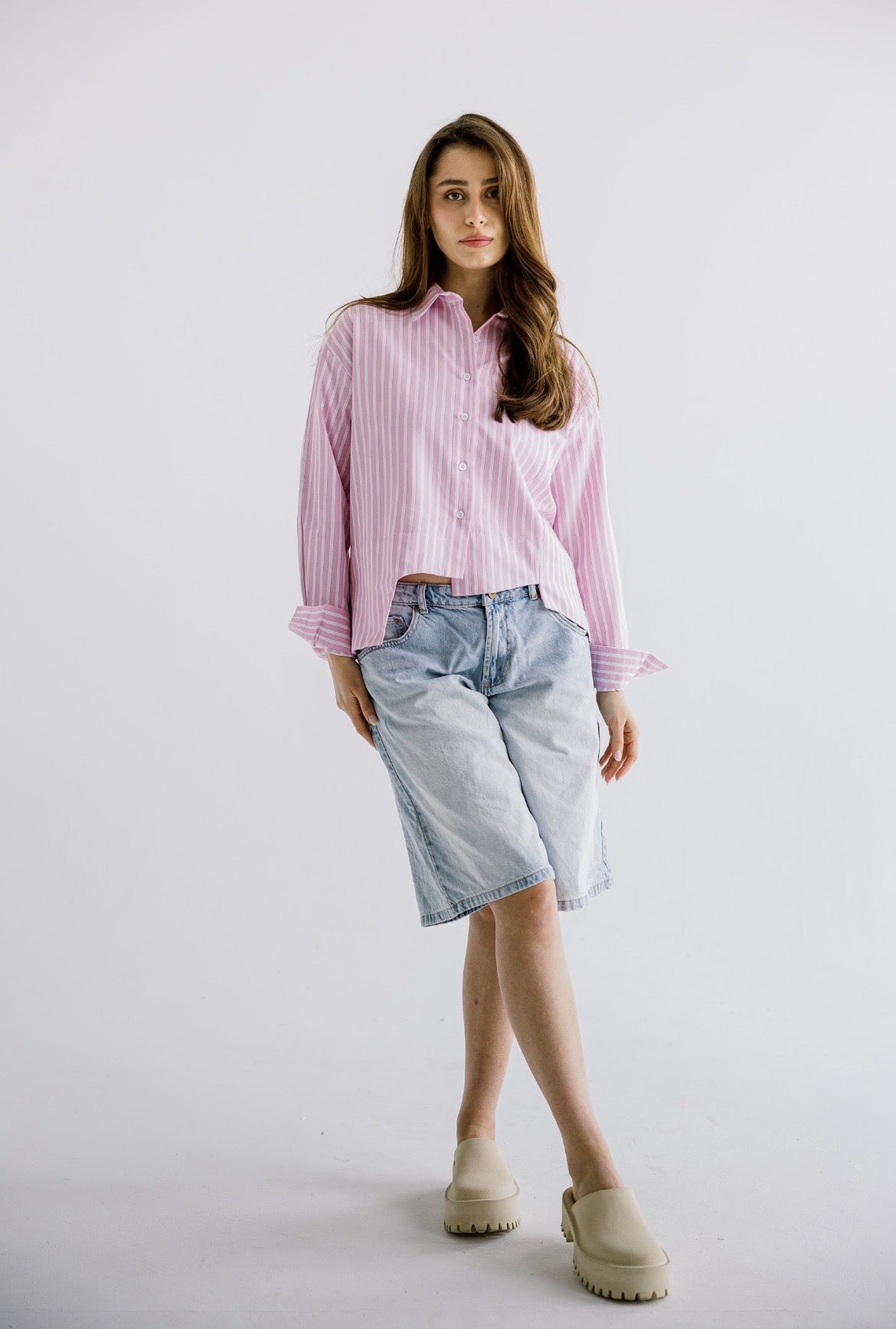 The Offset Shirt in Pink
