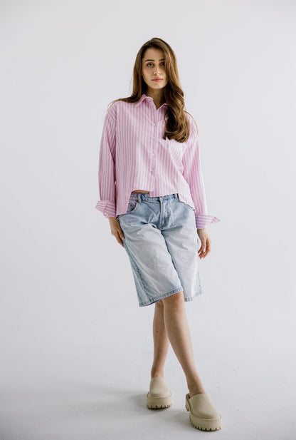 The Offset Shirt in Pink