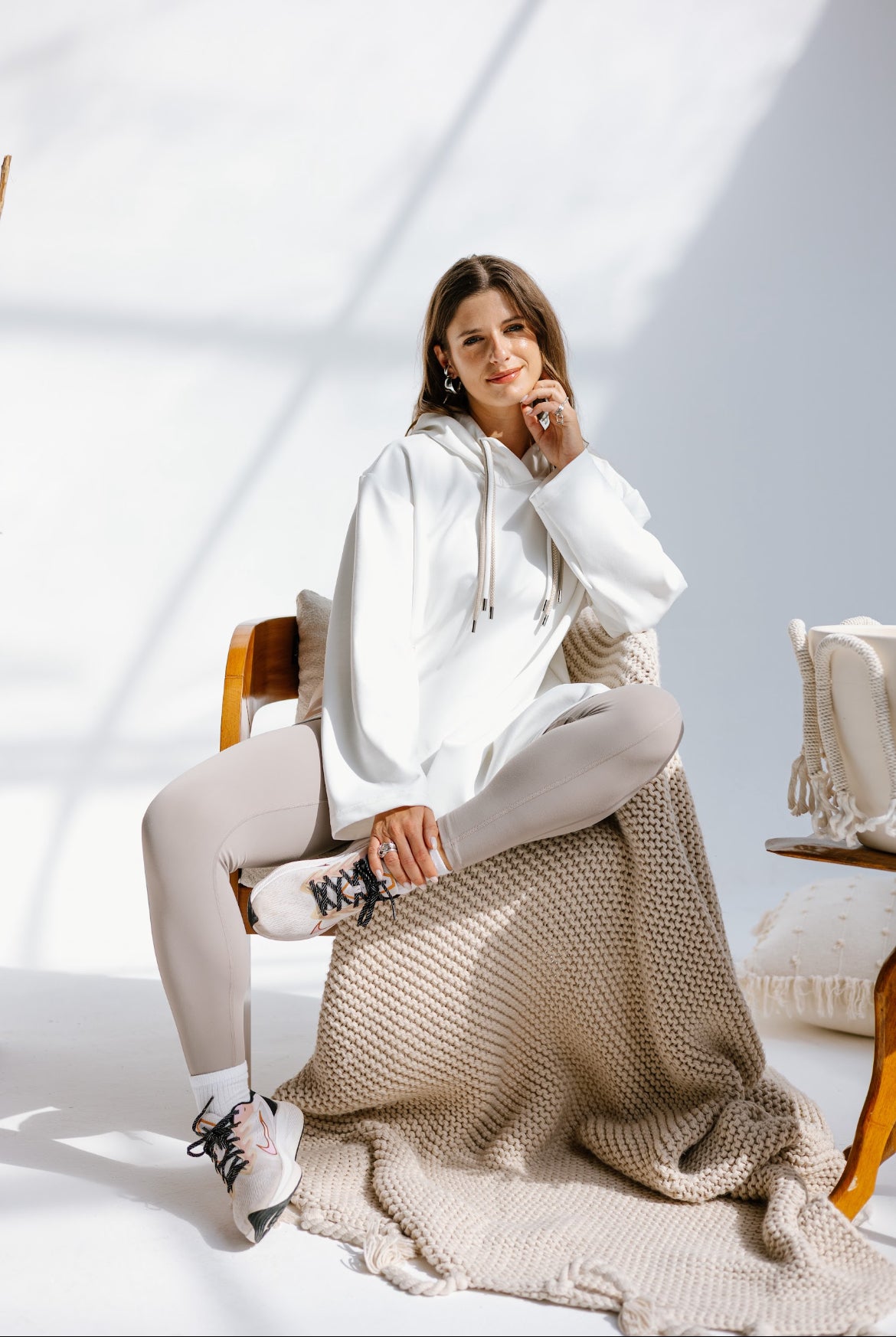 SweatForm Sweatshirt in Off-white