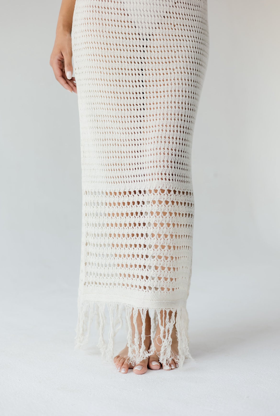 Luk x Mash Cotton Crochet skirt