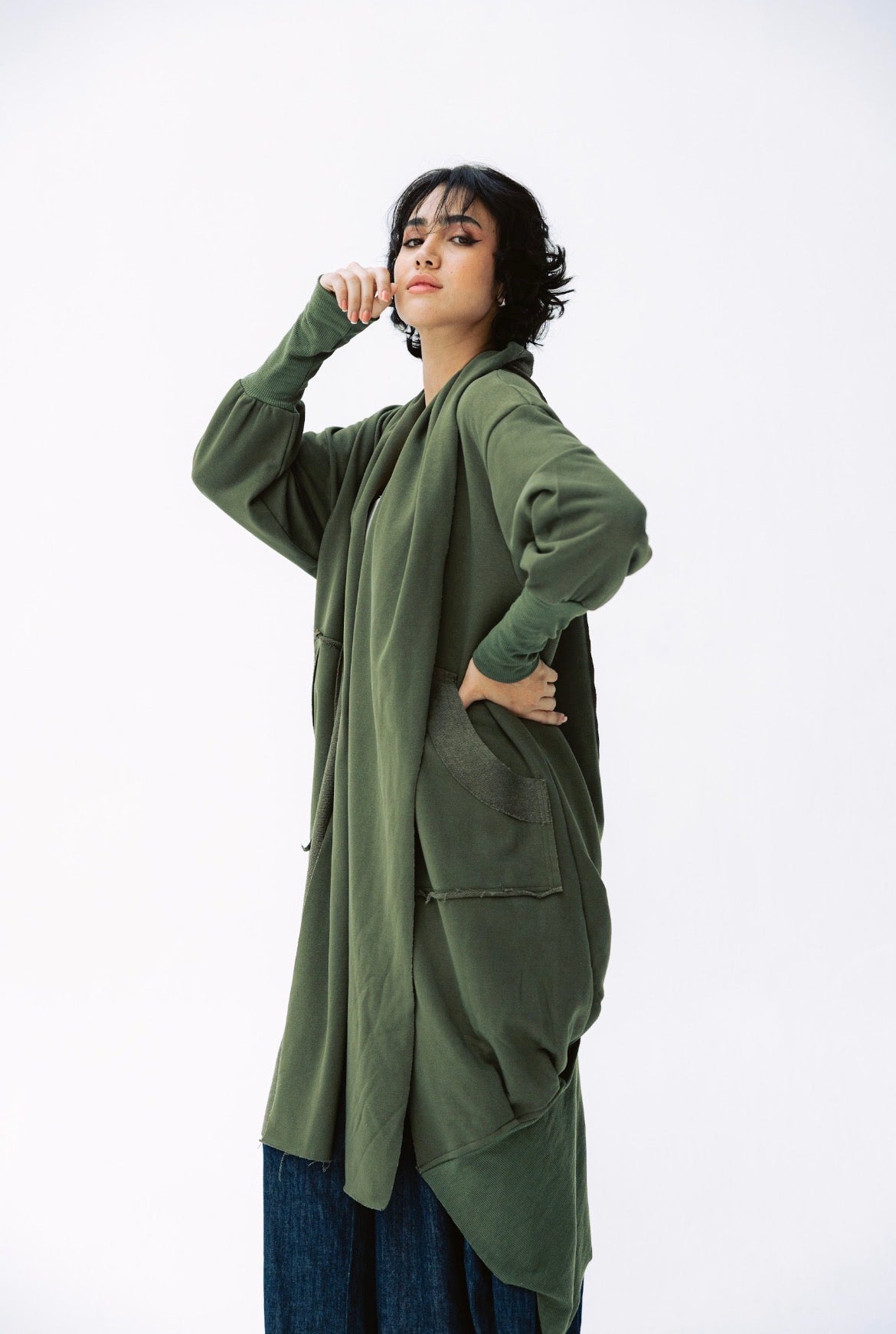 Rambler Cardigan in Olive