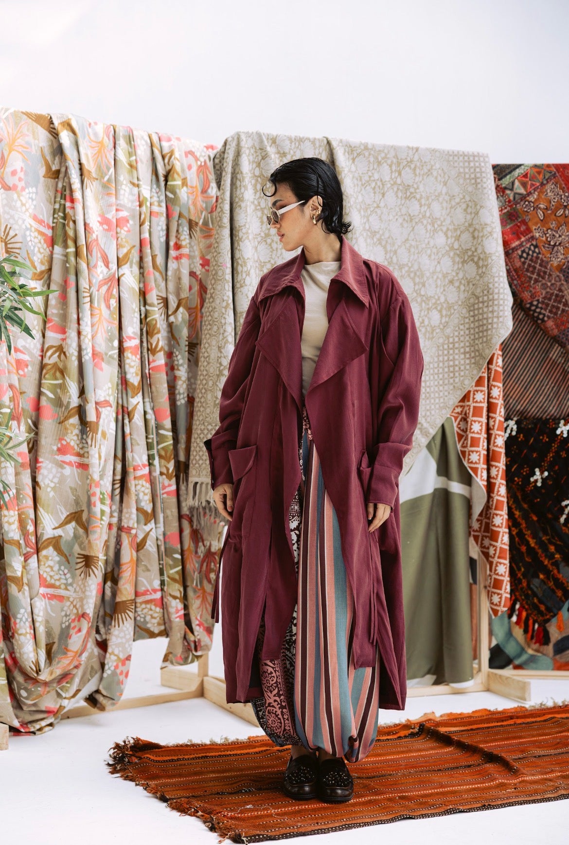 Ziyana Jacket in Burgundy