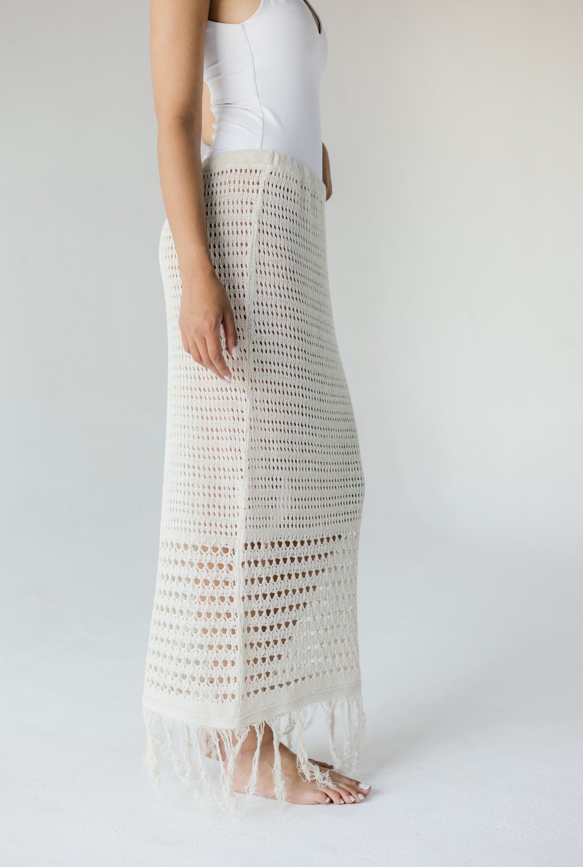 Luk x Mash Cotton Crochet skirt