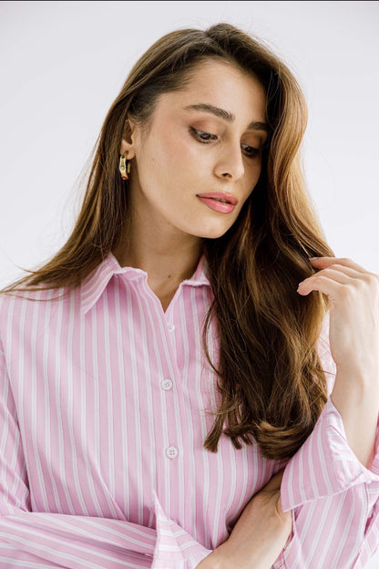 The Offset Shirt in Pink