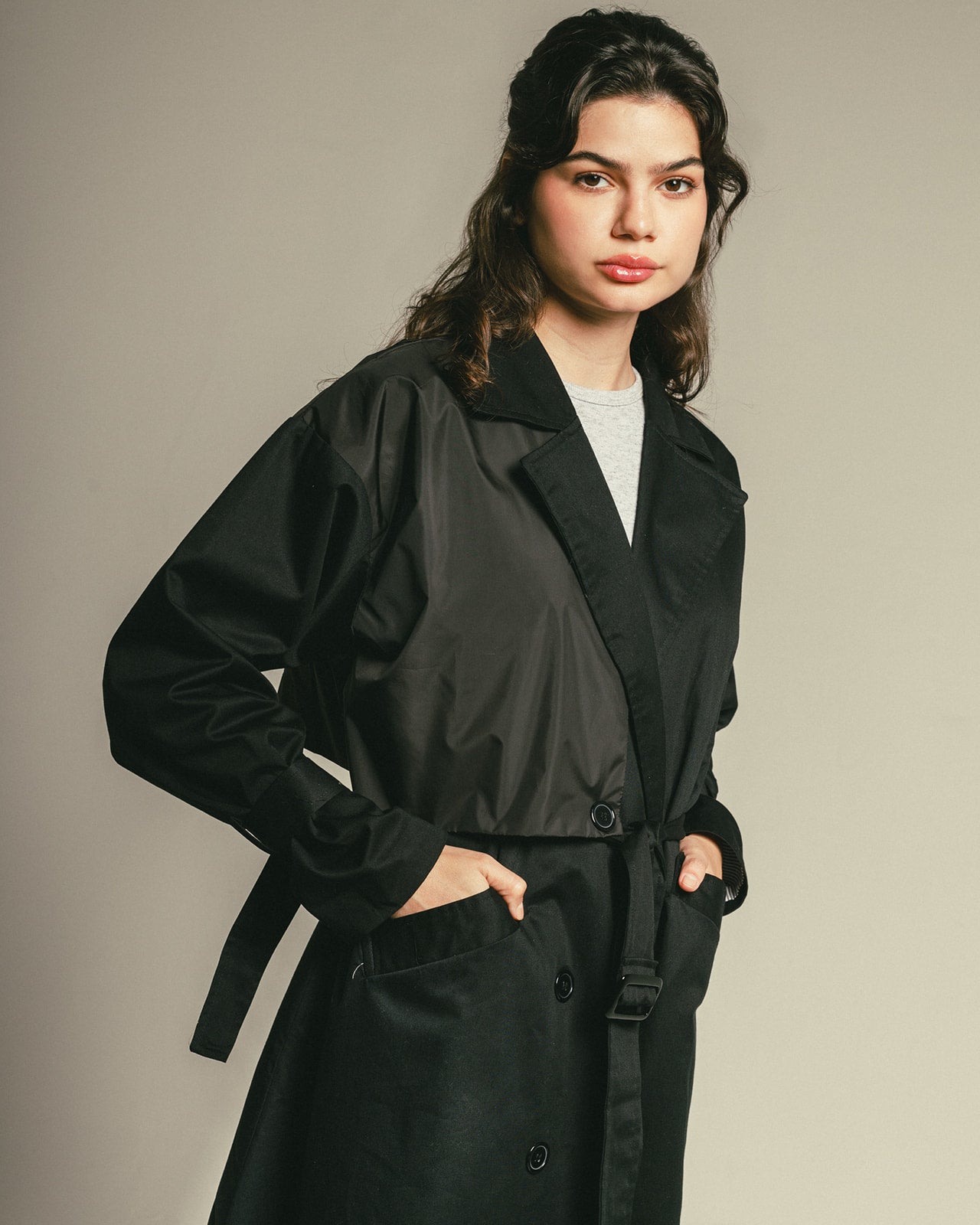 Trinity Trench Coat in Black