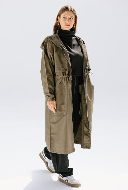 Heavy Waterproof Jacket in Olive