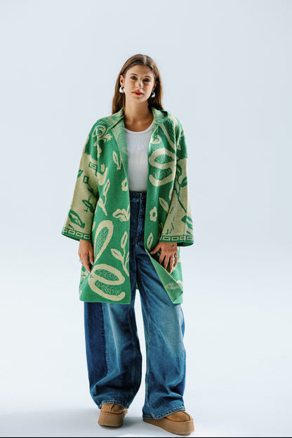 Holy Knit Cardigan in Green