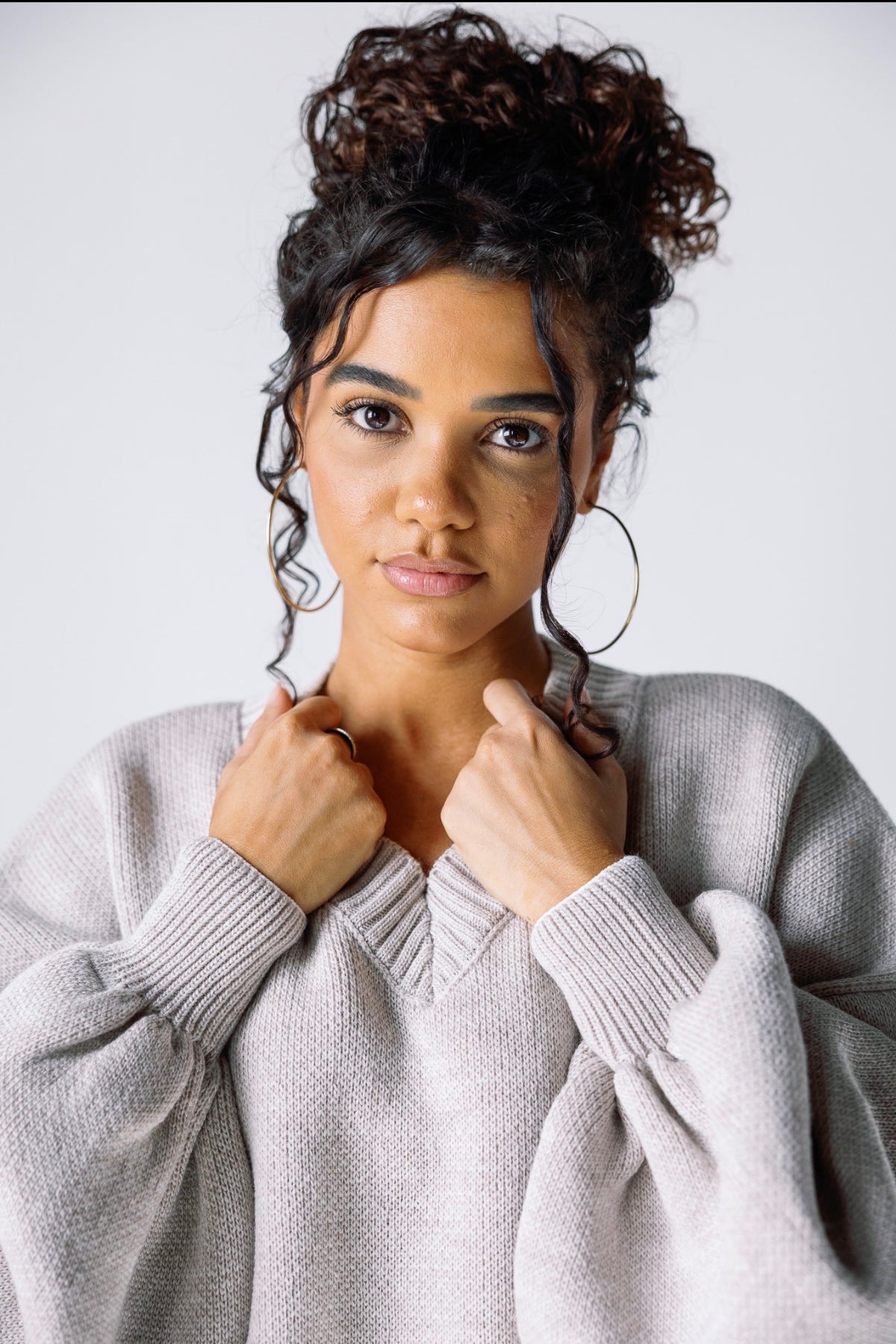 The Essential Pullover in Beige