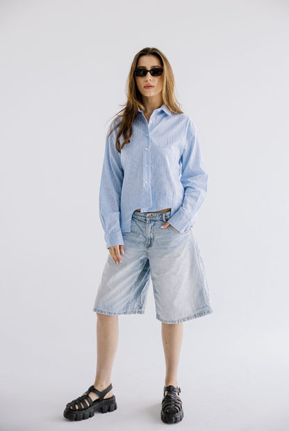 The Offset Shirt in Blue