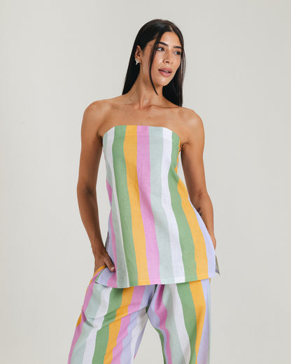 Striped Linen Top