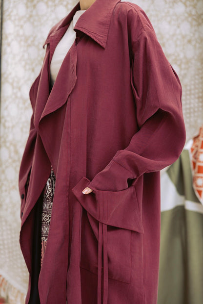 Ziyana Jacket in Burgundy
