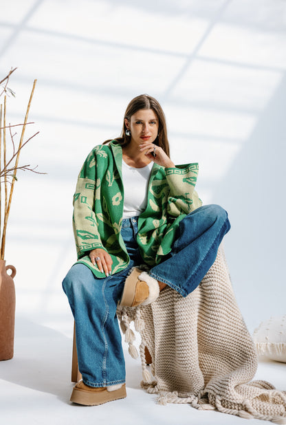 Holy Knit Cardigan in Green