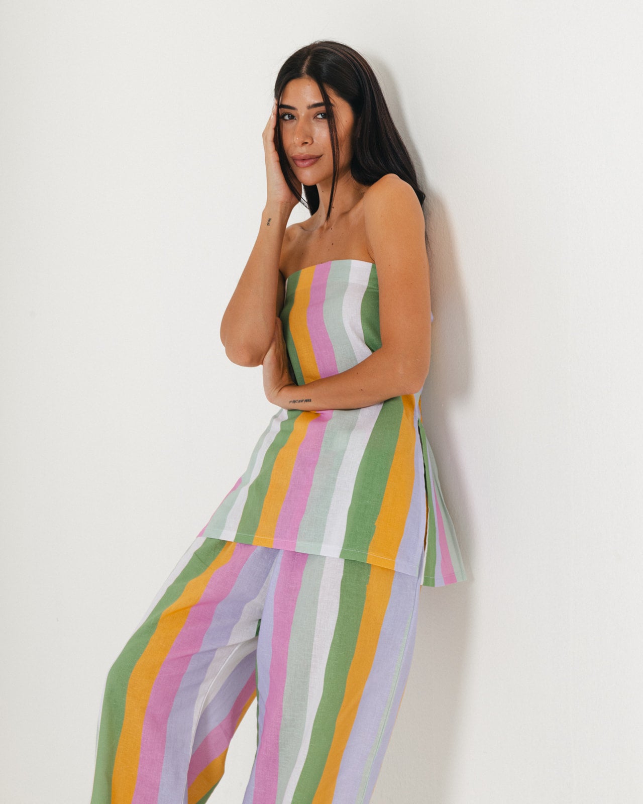 Striped Linen Pants