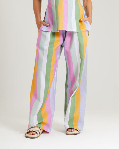 Striped Linen Pants