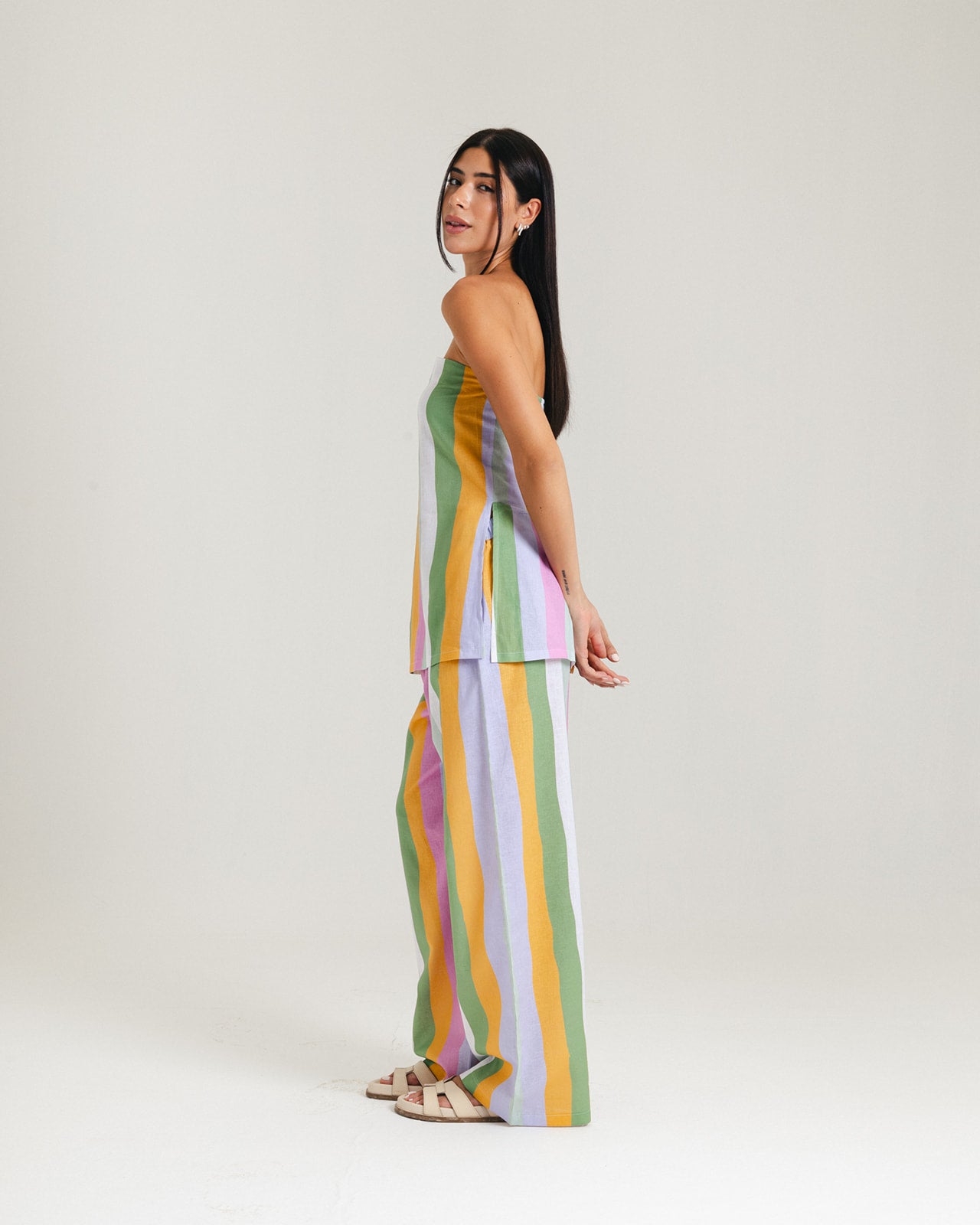 Striped Linen Pants