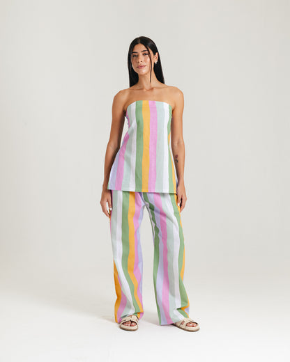Striped Linen Pants