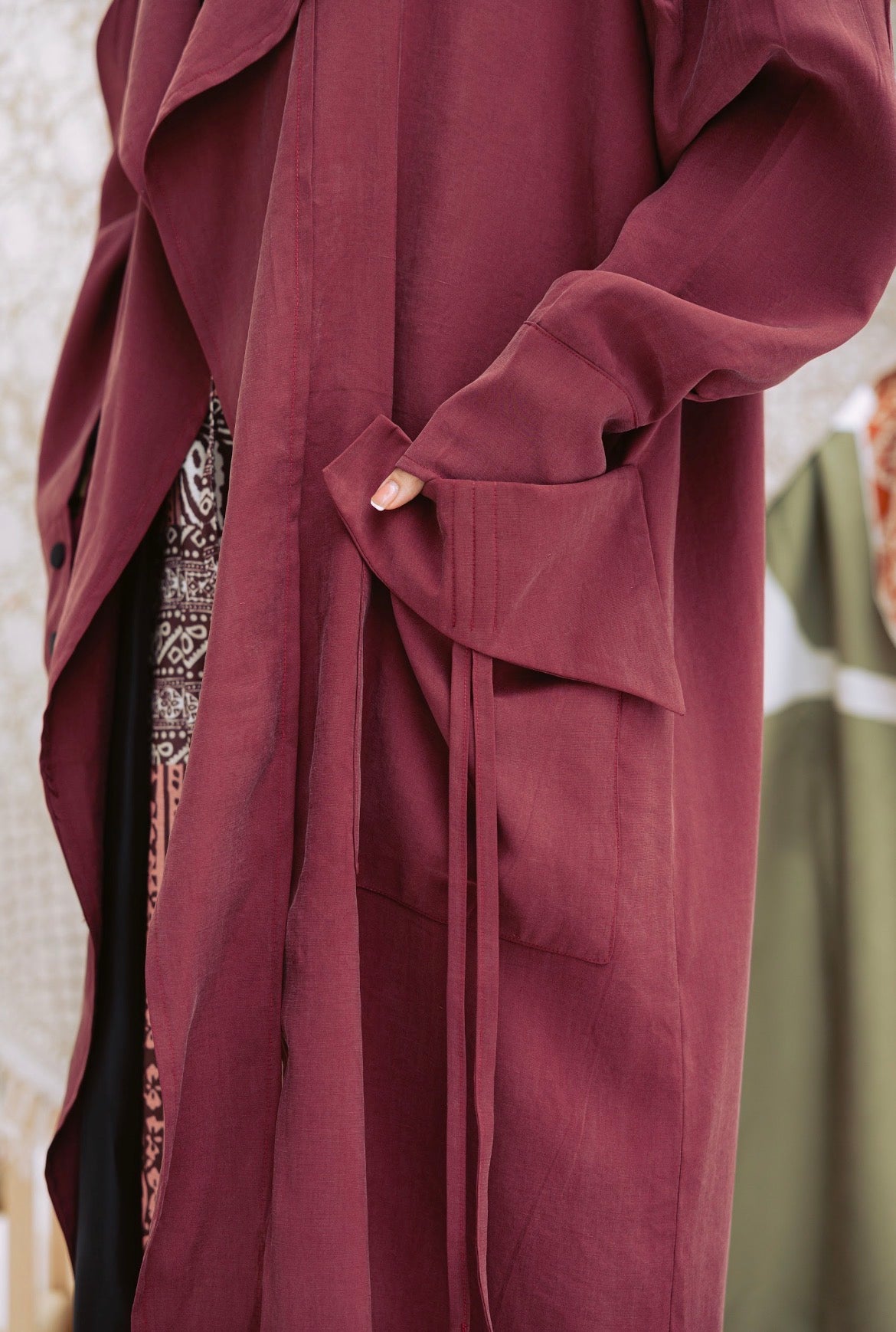 Ziyana Jacket in Burgundy