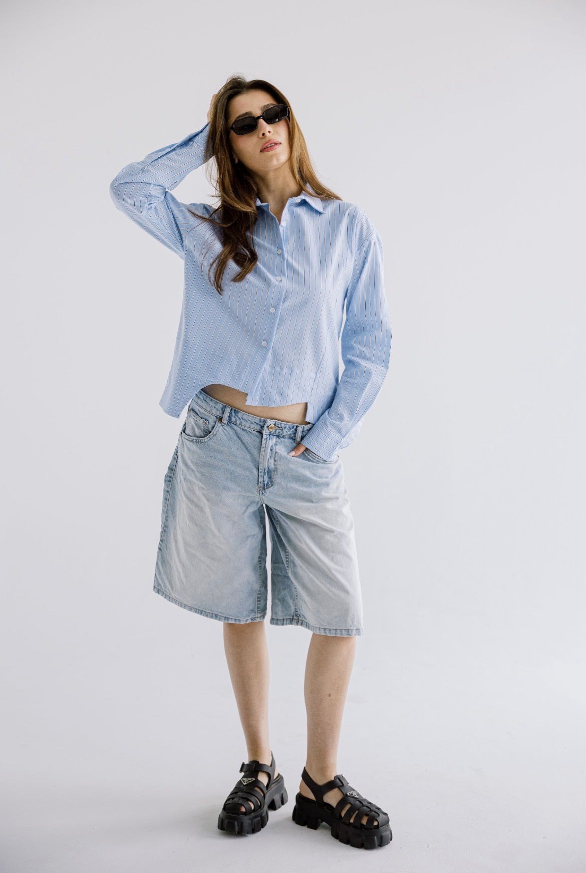 The Offset Shirt in Blue