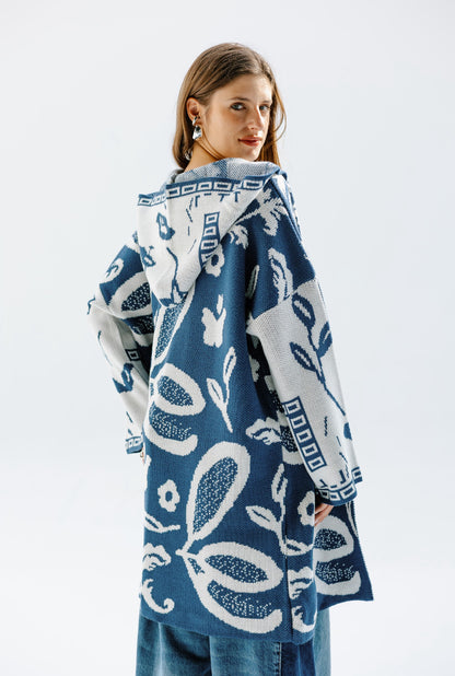 Holy Knit Cardigan in Navy Blue