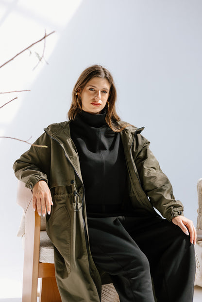 Heavy Waterproof Jacket in Olive