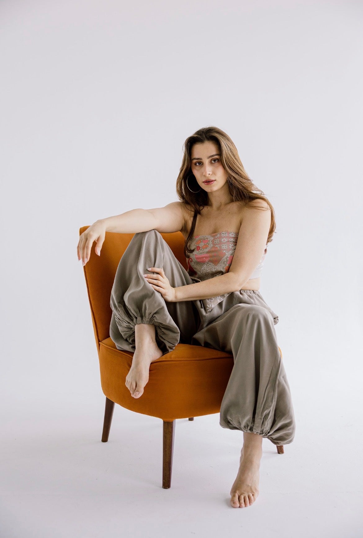Ivory Pants in Olive