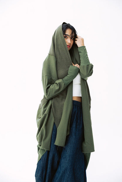 Rambler Cardigan in Olive