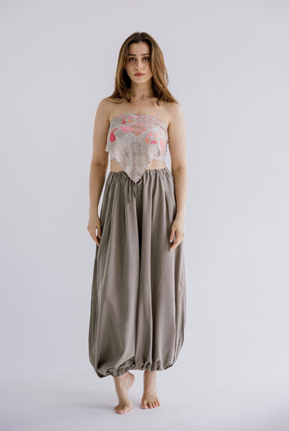 Ivory Pants in Olive