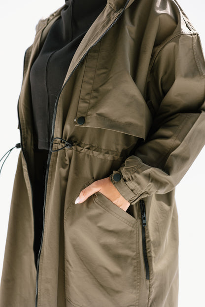 Heavy Waterproof Jacket in Olive