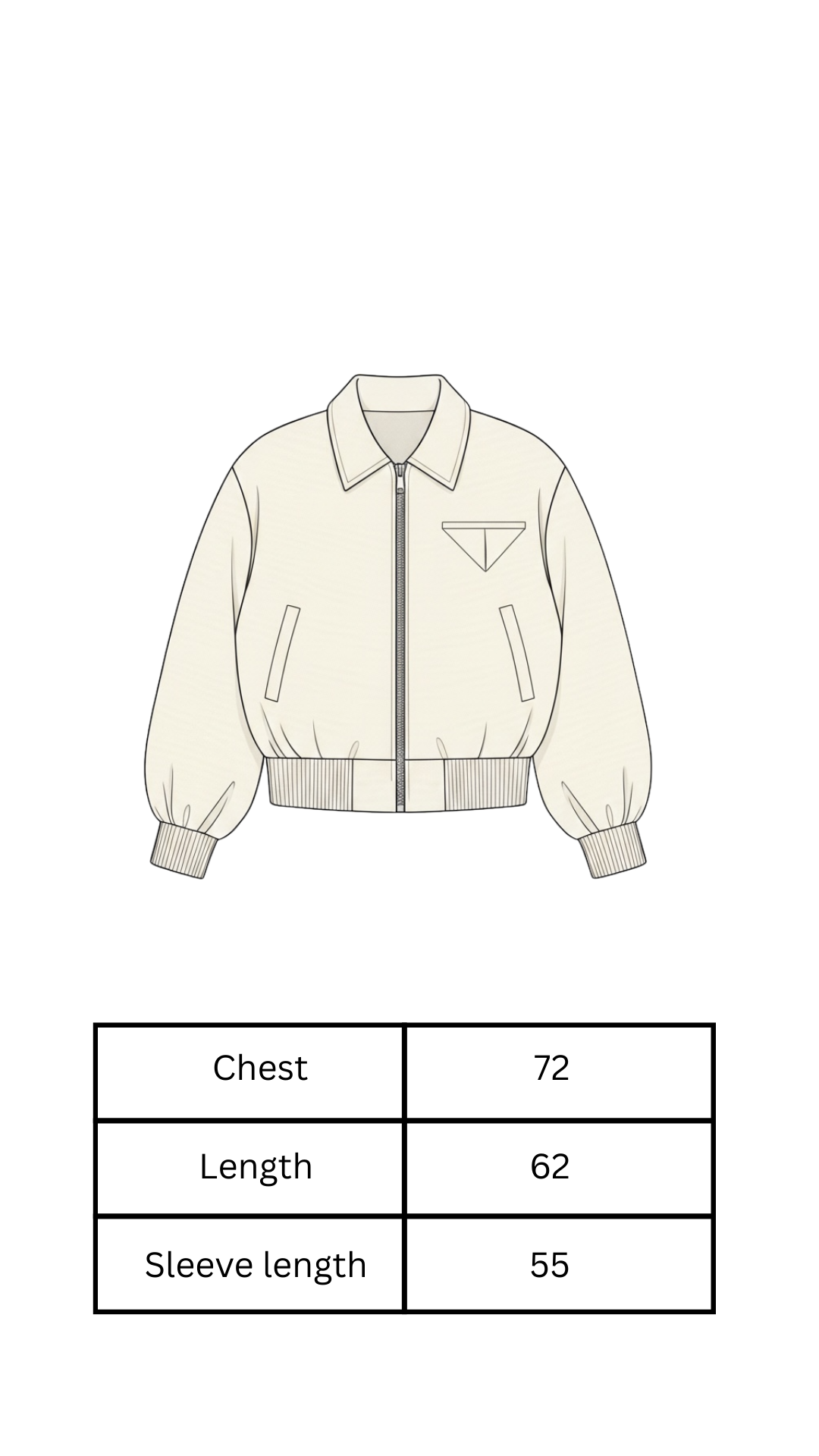 Ivory Edge Jacket in Beige x White