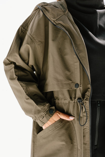 Heavy Waterproof Jacket in Olive