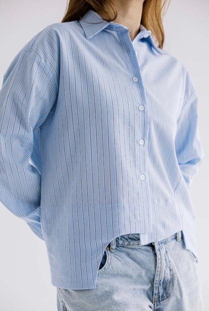 The Offset Shirt in Blue
