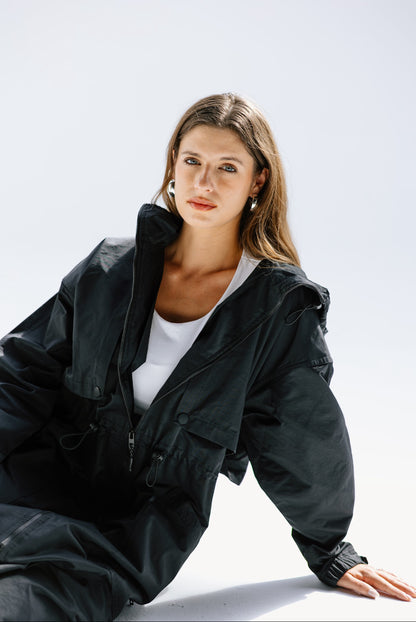 Heavy Waterproof Jacket in Black